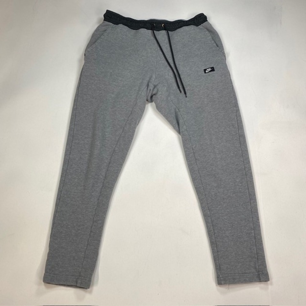 Nike Sportswear Modern Joggers Mens Medium Gray Black Tapered Sweatpants 805168